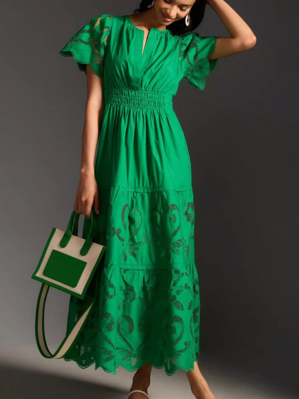 Anthropologie The Somerset Maxi Dress – Cutwork Edition | XS | Never Worn